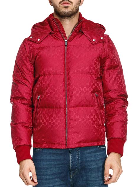 gucci jacket red and white|gucci puffer jacket men's.